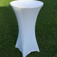 Tischhusse weiss  Stretch